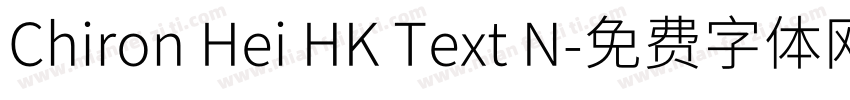 Chiron Hei HK Text N字体转换